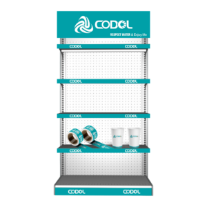 CODOL branded 4-tier display rack