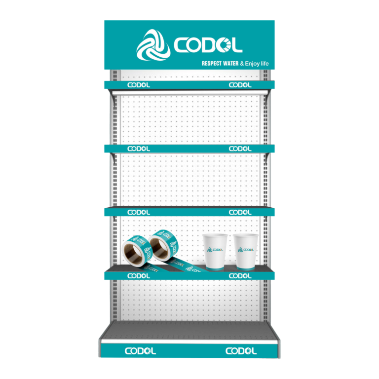CODOL branded 4-tier display rack
