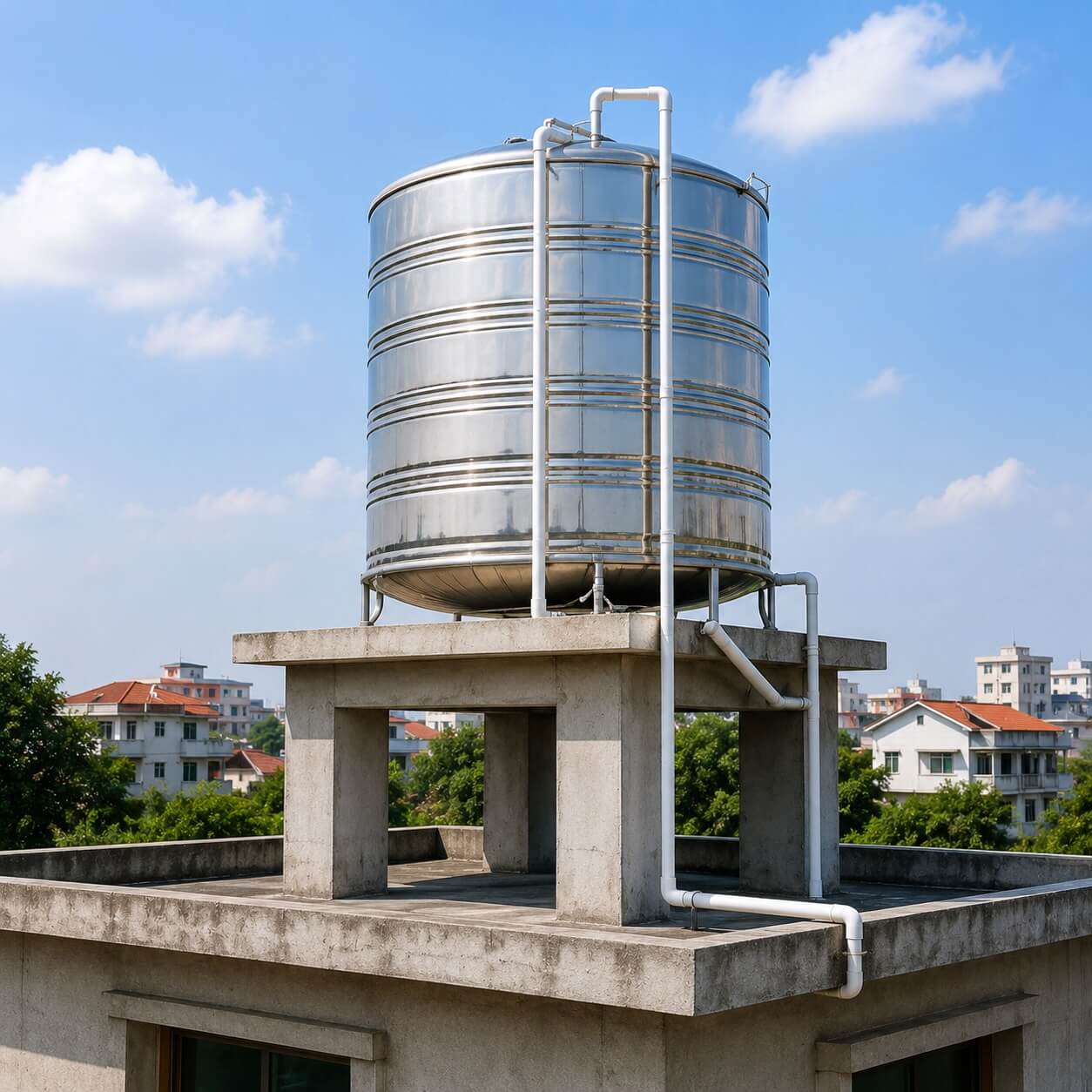 Rooftop Water Tank Supply System