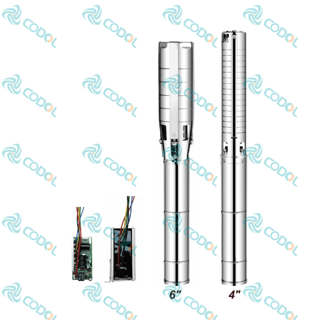 CODOL BPCB integrated controller stainless steel solar submersible pump