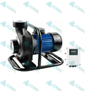 CODOL CHF solar centrifugal surface pump with external MPPT controller for high-flow agricultural irrigation
