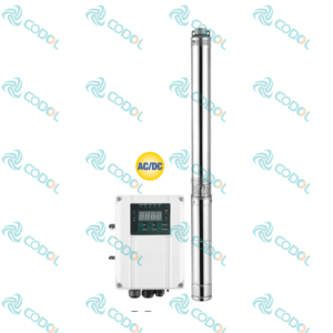 CODOL CPCA hybrid AC DC solar deep well pump with external MPPT controller
