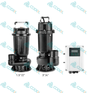 CODOL CSG solar sewage submersible pump with external MPPT controller for wastewater drainage