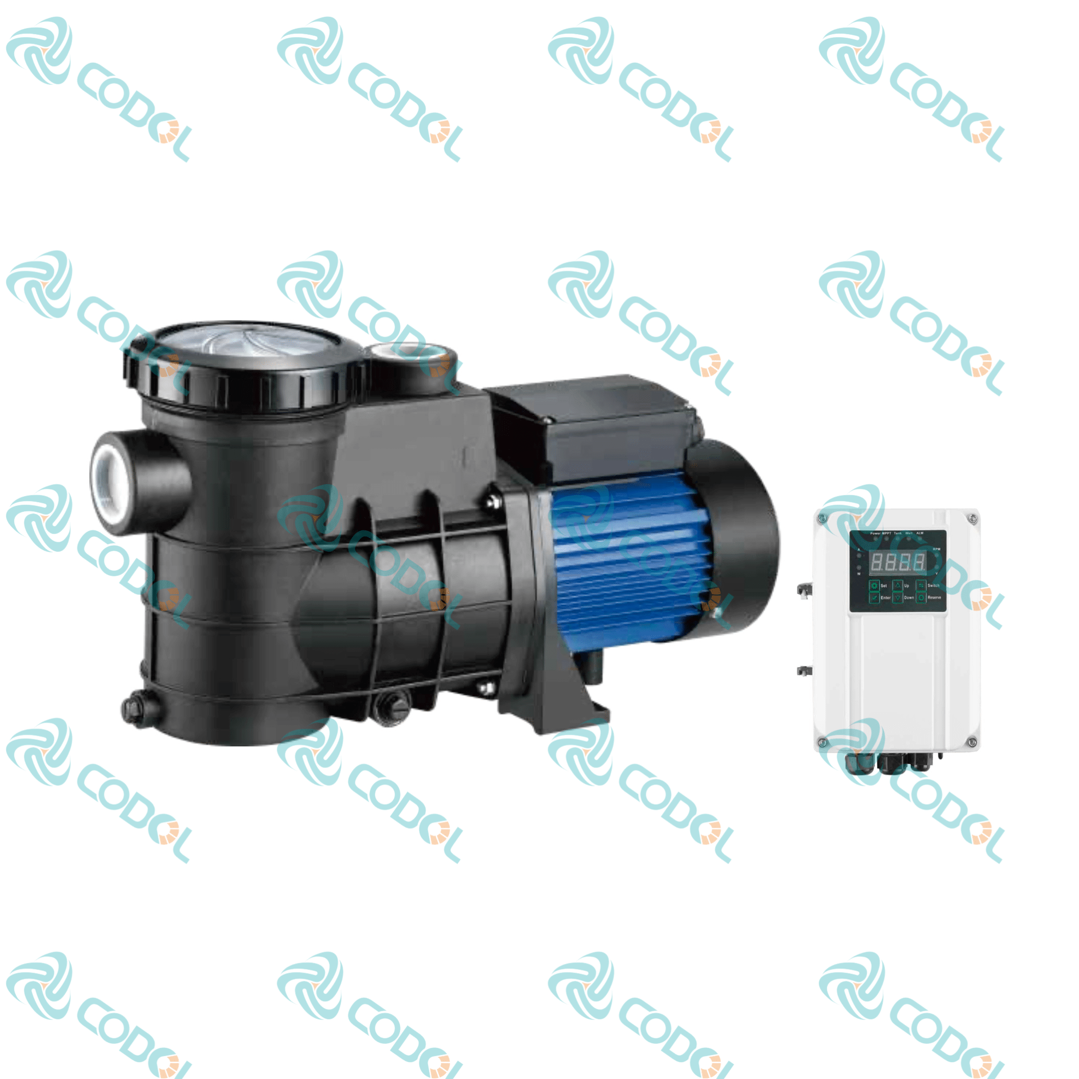 CODOL CSPM Solar Swimming Pool Pump with External MPPT Controller CODOL CSPM solar swimming pool pump with external MPPT controller for pool circulation and filtration