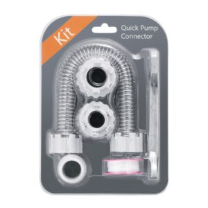 DN15/DN20 plastic quick pump connector kit compatible with various household water pumps.